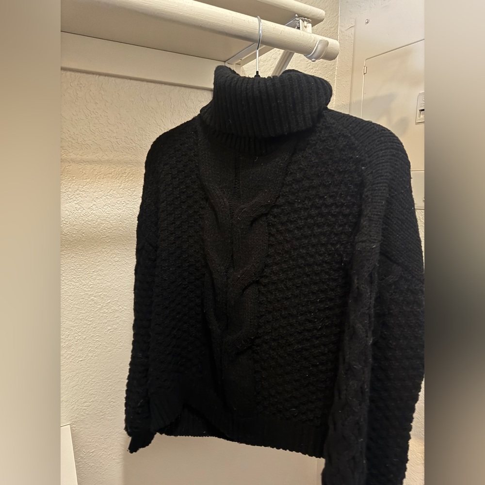 Women’s Black Turtleneck Sweater